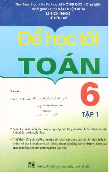 Để Học Tốt Toán Học 6 Tập 1
