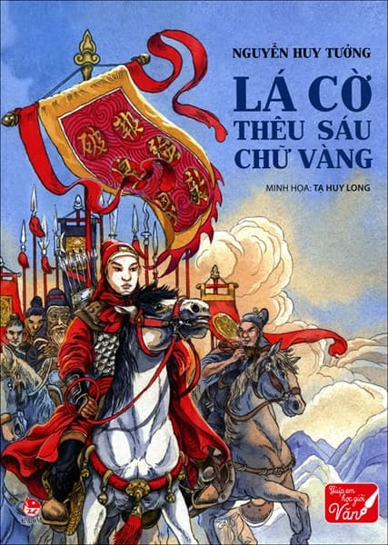 Lá Cờ Thêu Sáu Chữ Vàng